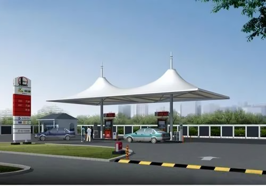 Petrol Pump Tensile Structure image 3